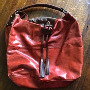 Tano red leather purse